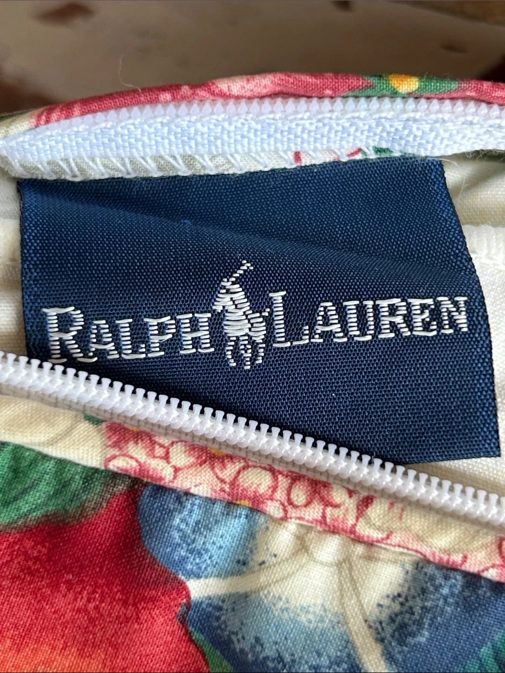 Vintage Ralph Lauren Thousand Flowers Feather Down Throw Pillow 18x18 one owner